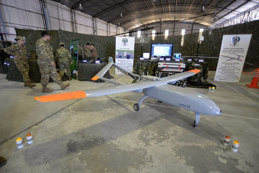 El infaltable UAV Lipan. (Luis Piñeiro)