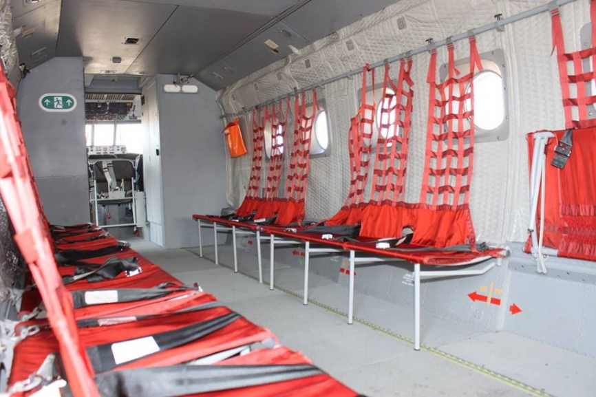 Pristino interior del recien llegado C-212. (Luis Piñeiro)