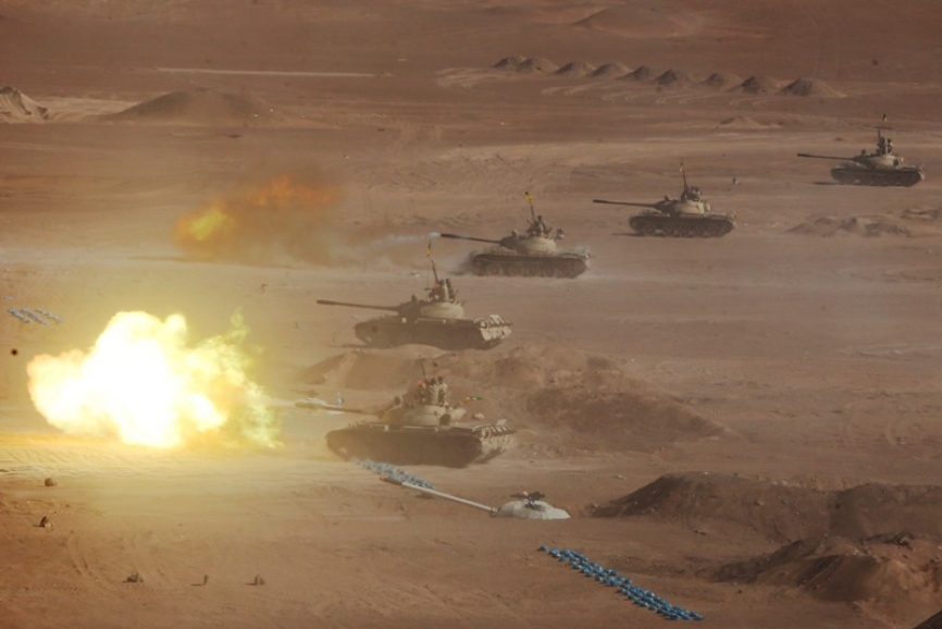 T-55 en acción.(Ministerio de Defensa del Perú)