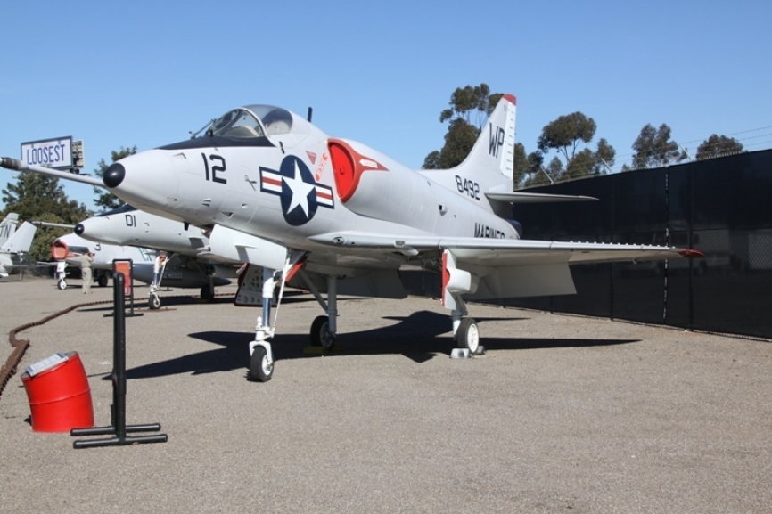 McDonnell Douglas A-4M “Skyhawk”, variante específicamente desarrollada para los Marines, adaptándose a los requerimientos de ataque aire-superficie. Antonio Ros (Copyright defensa.com)