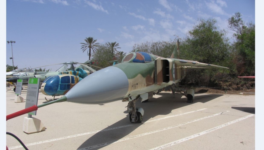MiG-23MD sirio, cuyo piloto desertó a Israel. (Antonio Ros Pau, Copyright defensa.com)