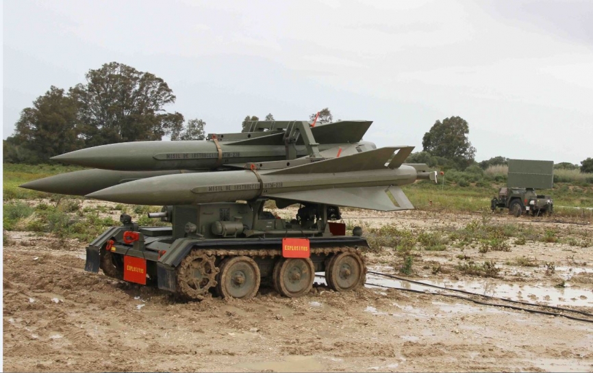 Misiles Hawk Mejorados desplegados por el RAAA 74 en Rota (Cádiz). (Fotos Julio Maíz, copyright defensa.com)