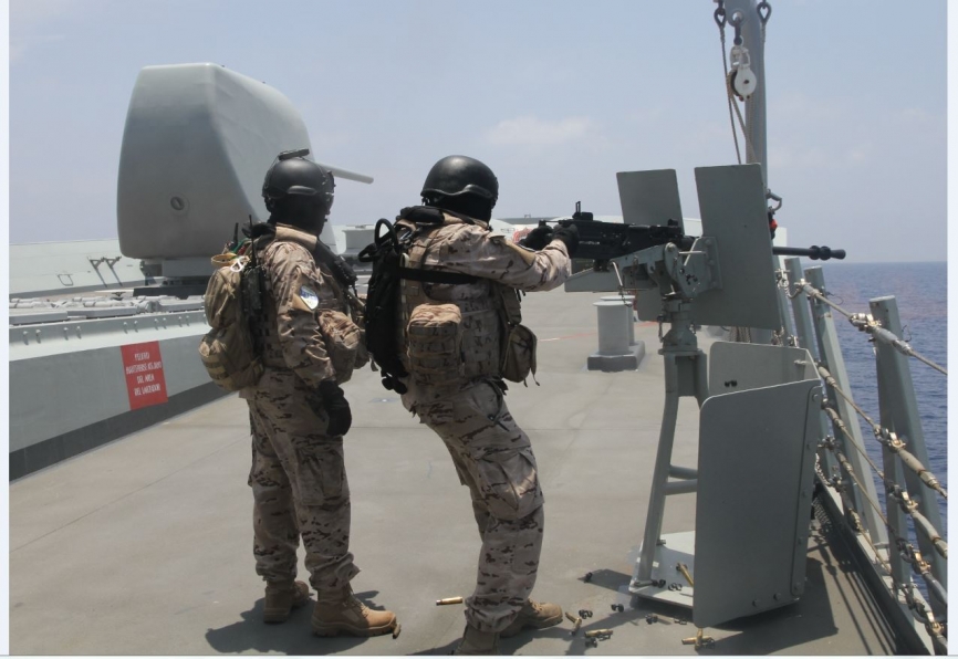 Las ametralladoras, como está veterana BrowningM-2HB de 12,70 m/m, son fundamentales en escenarios de guerra de baja intensidad. (Julio Maíz Sanz, copyright defensa.com)