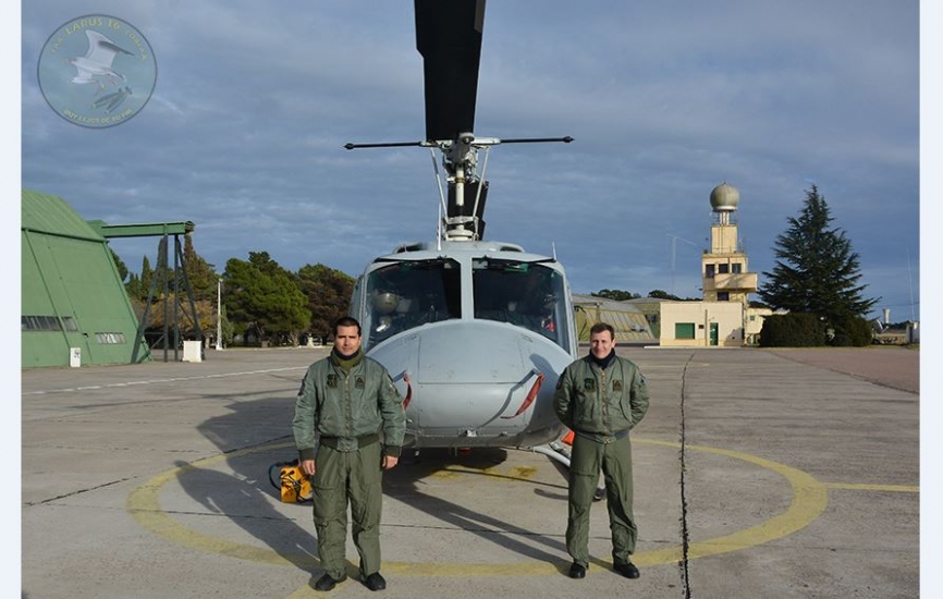 El uso de helicopteros fue intensivo durante la ejercitacion (Luis Piñeiro, copyright defensa.com)