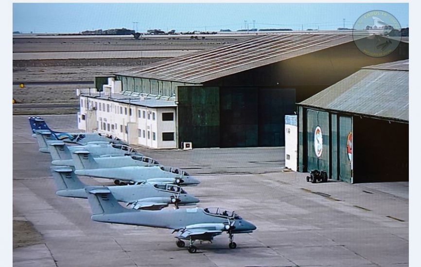 Aviones de ataque Pucara proximos a inicar sus vuelos (Luis Piñeiro, copyright defensa.com)