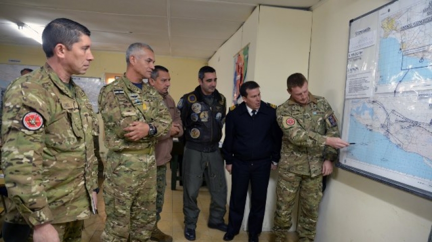 Experimentados oficiales planificaron una operacion muy interesante sobre una vasta zona