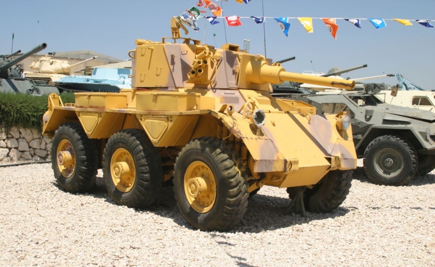 “Saladin” de fabricación británica capturado a Jordania en la Guerra de los Seis Días. (Antonio Ros Pau, copyright defensa.com)