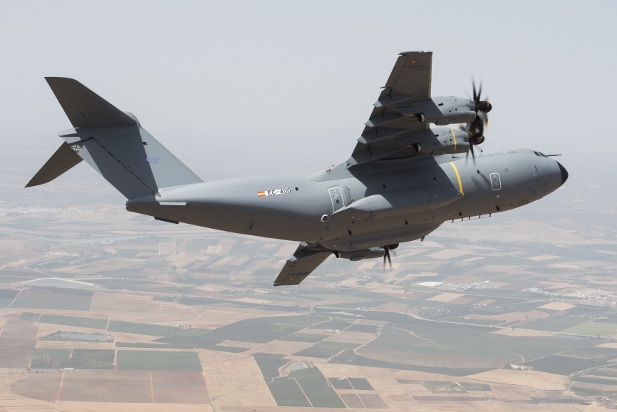 El A400M es a pesar de su tamaño muy maniobrable y rápido. (Airbus DS).