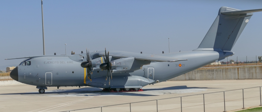 El A400M designado todavía como MSN44, será el T.23-01/31-21 del Ejército del Aire. (JA Almarza)