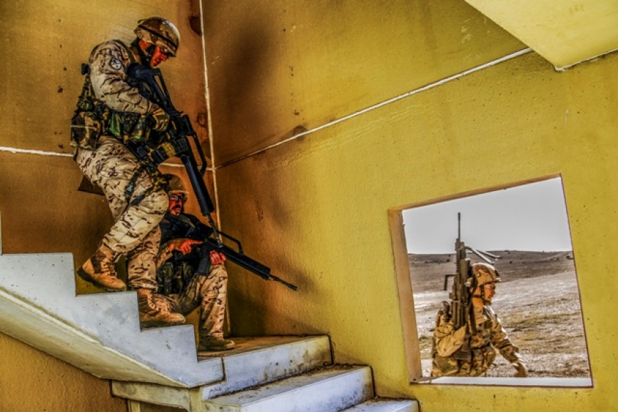 Los polígonos de combate en zonas urbanizadas constituyen instalaciones muy útiles para la instrucción del personal