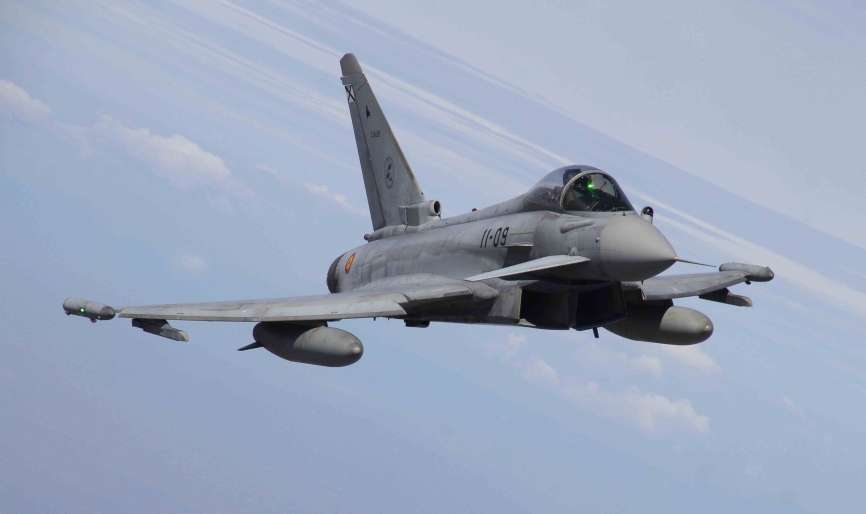 El Eurofighter es uno de los puntales del Ejército del Aire.(Julio Maíz/defensa.com)
