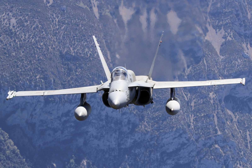 El despliegue 44 en el Báltico será el primero que protagonicen EF-18. Foto: R. Galindo.
