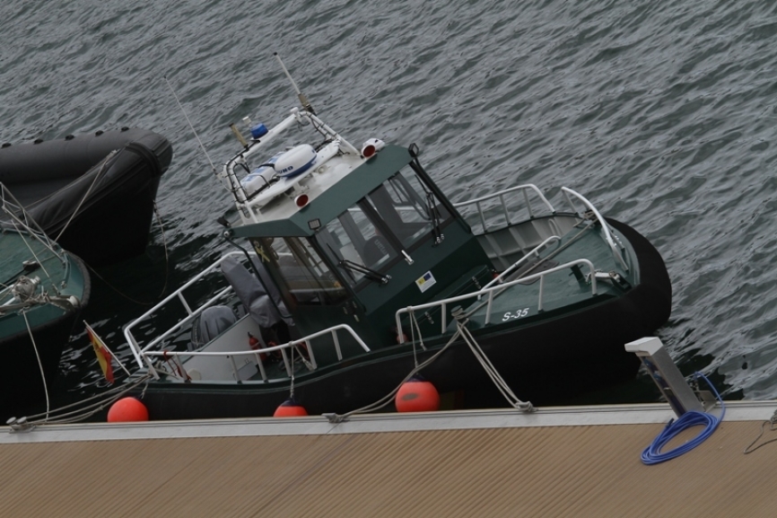 La patrullera ligera cabinada S-35, que utiliza el SMP de Las Palmas (foto Julio Maíz).
