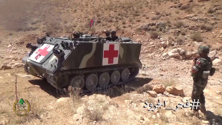 Un M-113 ambulancia, posiblemente de los doce donados por Bélgica en 2009.