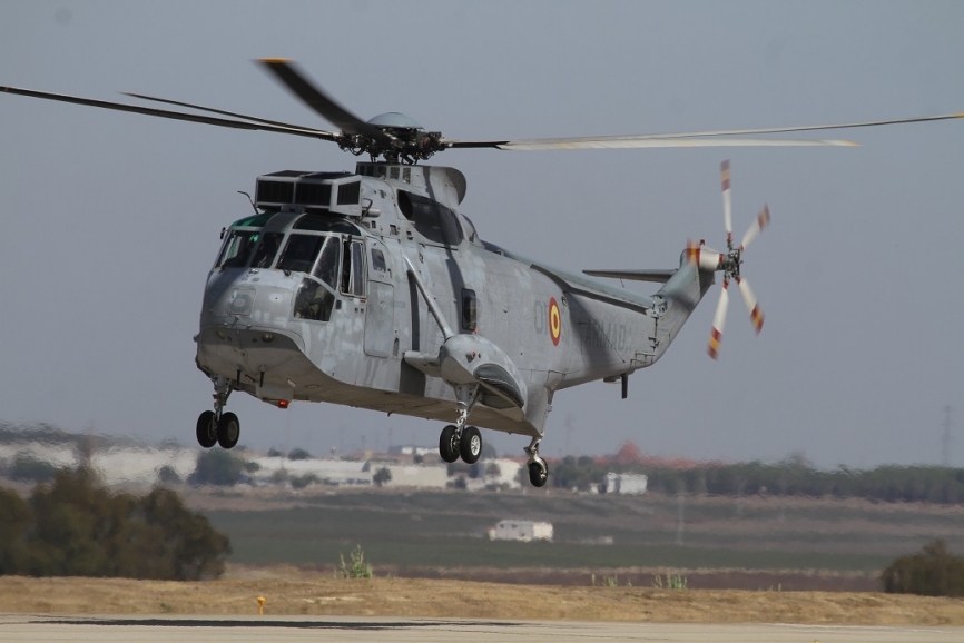 Uno de los veteranos Sikorsky SH-3D Sea King de la 5ª Escuadrilla.Julio Maíz Sanz / defensa.com