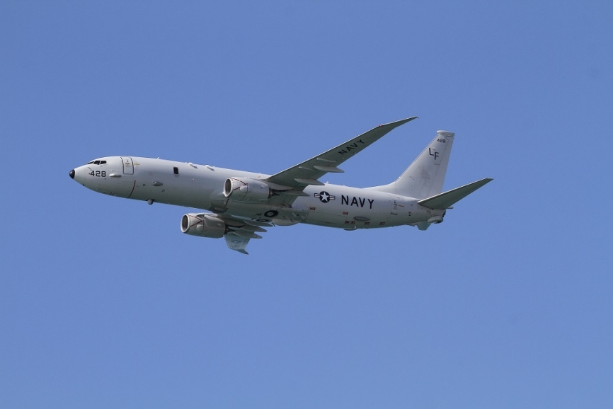 El único aparato extranjero presente en la exhibición aérea fue este interesante Boeing P-8A Poseidon de la US Navy, en concreto del Escuadrón VP-16 “War Eagles”.Julio Maíz Sanz / defensa.com