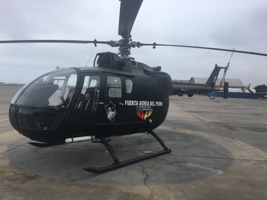 BO-105LSA3 del Grupo Aereo Nº 3.