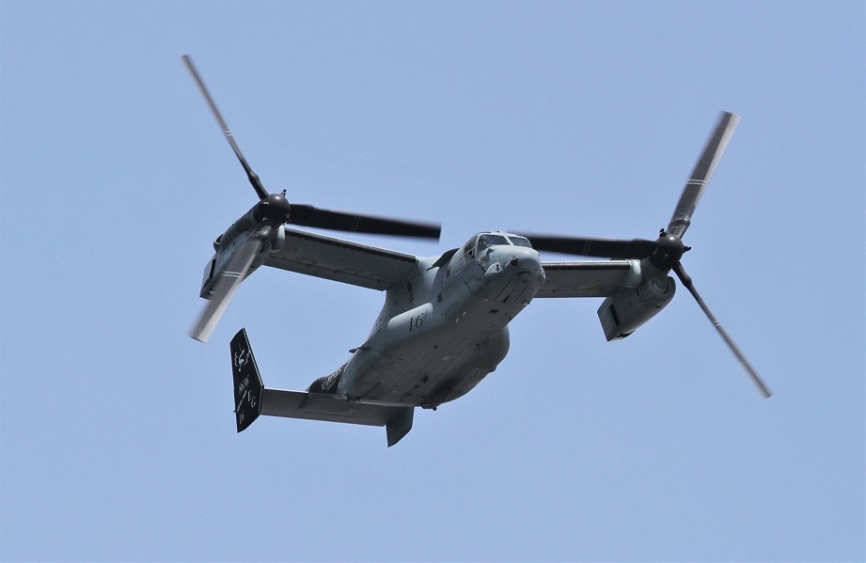 El convertiplano Bell/Boeing MV-22B “Osprey” de los Marines de los Estados Unidos