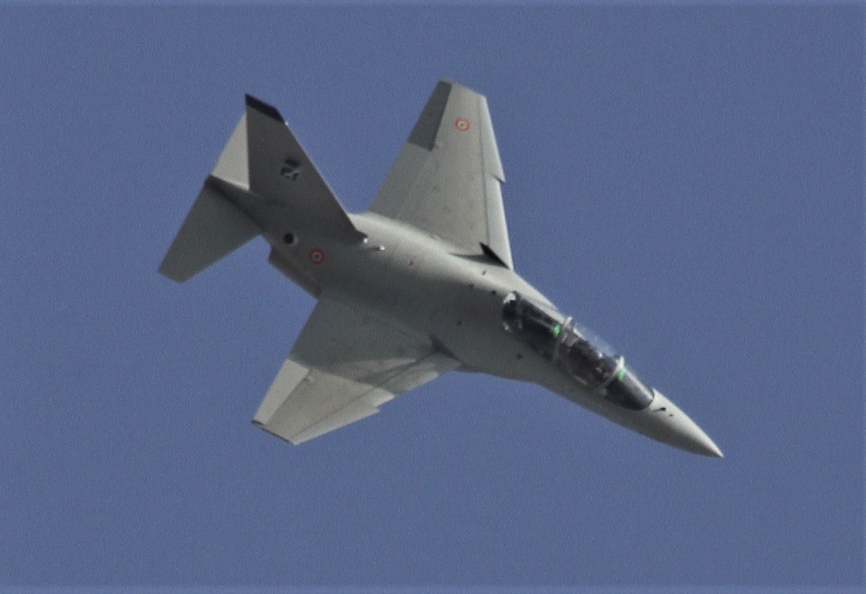 El entrenador avanzado Leonardo M-346 de la “Aeronautica Militare Italiana”.