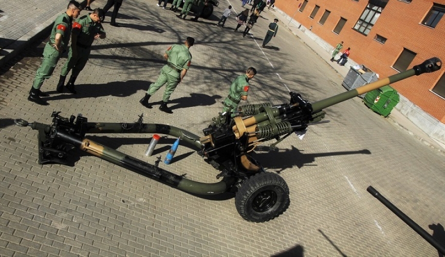 El obús remolcado británico L118/119 “Light Gun” de 105 mm.