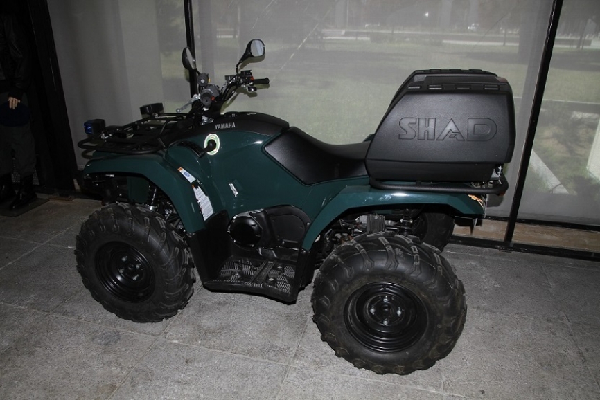 Uno de los nuevos quad Yamaha de la Benemérita.