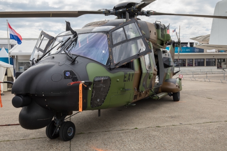 Versátil y compacto, el NH90 Caimán es lo suficientemente pequeño como para caber en el hangar de una fragata de la OTAN, pero con un volumen de cabina para dar cabida a 20 tropas totalmente equipadas.