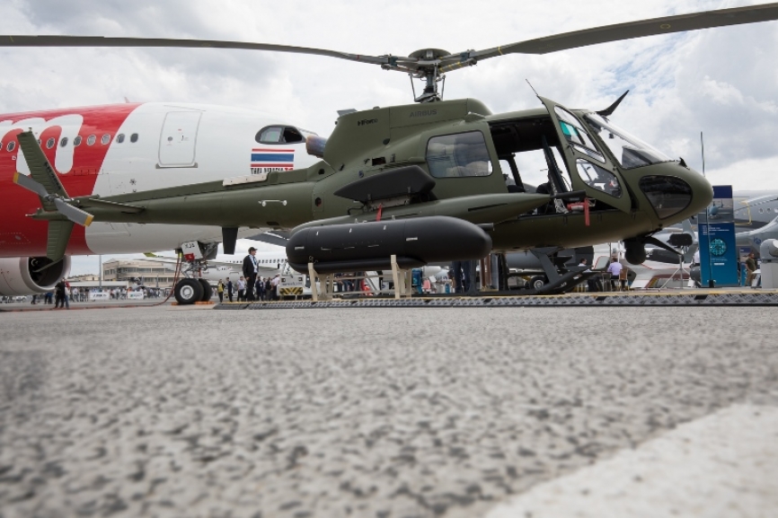 El H125M descrito por AIRBUS como un helicóptero explorador armado es una plataforma que garantiza un apoyo de fuego de respuesta rápida para las tropas.