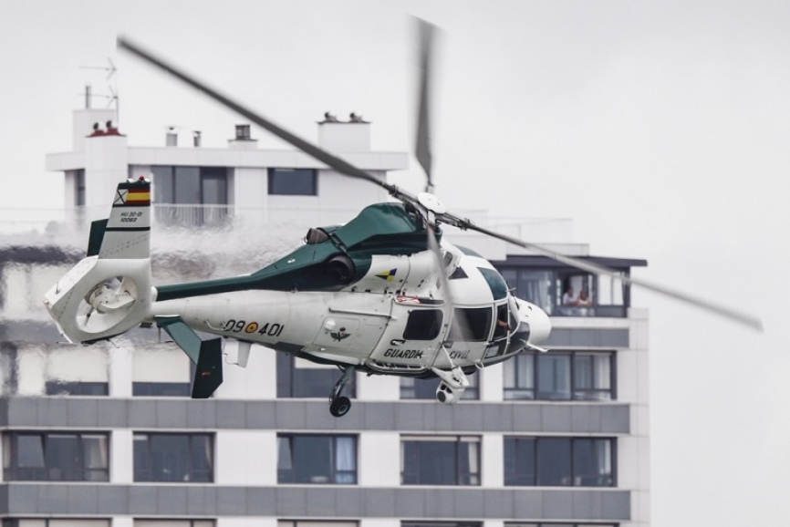 El Airbus Helicopters AS365 N3 “Dauphin” de la Guardia Civil realizó una espectacular exhibición