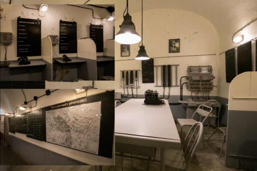 Cuartel General, salas de comunicaciones, todo conservado en su estado original. Hacen de la visita un constante descubrimiento sala tras sala.