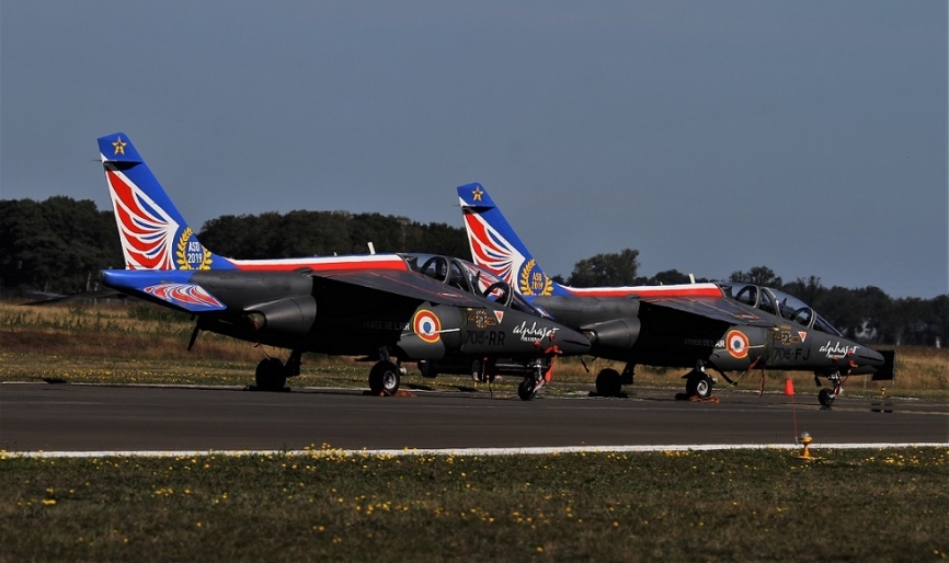 El Armée de l´Air francés sólo desplazó a Kleine-Brogel el equipo de demostración del entrenador “Alpha Jet”.