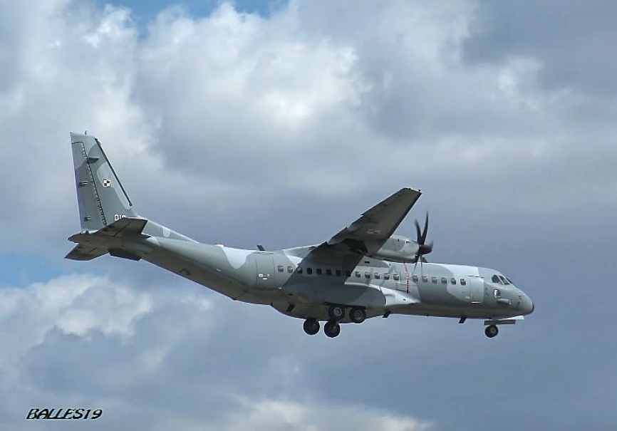El Airbus DS C295 polaco. (foto: Javier Ballesteros)
