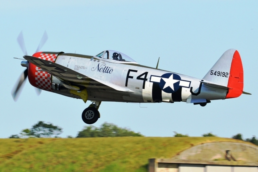 FAP 119. Tras su restauración, volvió a volar en mayo de 2018. Se encuentra plenamente operativo, registrando a mayo de 2019 un total de 2,113 horas de vuelo. Luce los esquemas de color del P-47D apodado “Nellie” del Escuadrón de Caza N° 492 (Grupo de Caza N° 48).