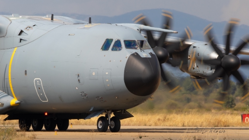 Cabe destacar el excelente rendimiento de sus motores y las capacidades STOL del A400M (Fotos: Pablo Mateos Neira)
