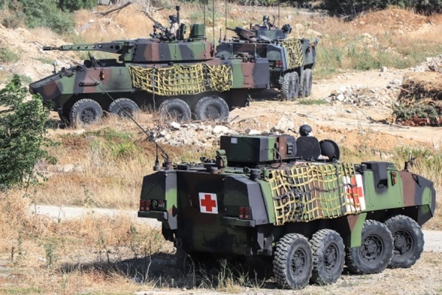 El BDMZ-III cuenta con un total de 34 “Piranha” IIIC en distintas configuraciones. (foto Rubén Galindo)