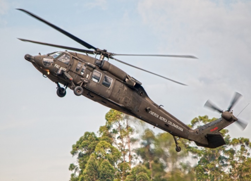 Inicio de la demostración al despegar el AH-60L