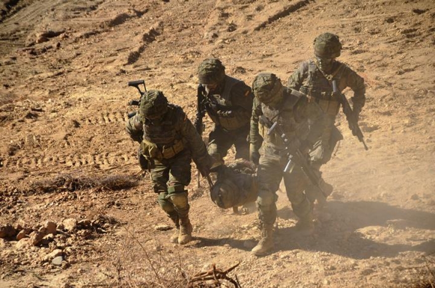 Evacuación de bajas sin mula