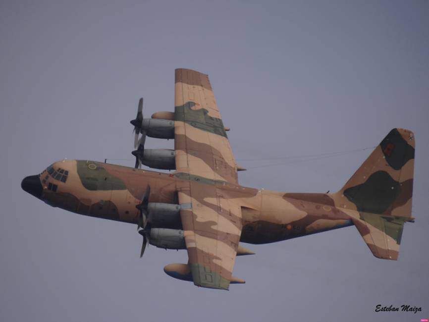 Hércules TK10-11 próximo a aterrizar en la base aérea de Zaragoza tras un ejercicio de reabastecimiento aéreo con varias aviones de varias alas de combate en marzo de 2019.