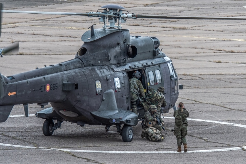 Una veintena de helicópteros se han visto involucrados en este ejercicio