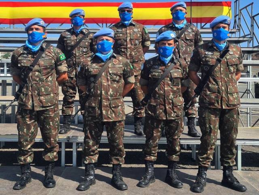 Participaron en el Ejercicio de Estado Mayor de Inteval, realizado en el campo de tiro y maniobras de La Isleta, en el que se simuló situaciones e incidentes similares a las que experimentarán en su misión ONU.
