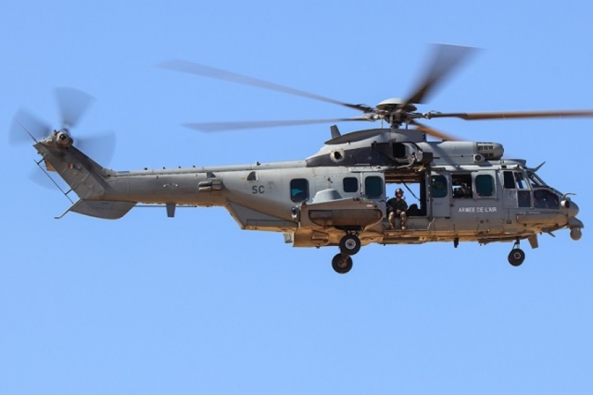 En el APROC 2022 han estado presentes dos Airbus Helicopters EC725 “Caracal” franceses. (Rubén Galindo)