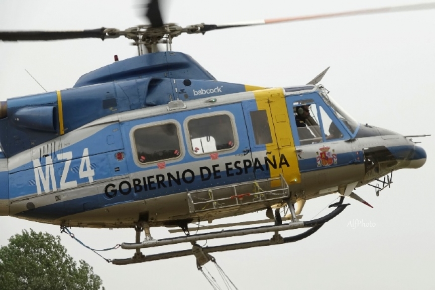 Bell 412 HP "Mike Zulú 4" de la Brigada Forestal de Tabuyo del Monte, Leon