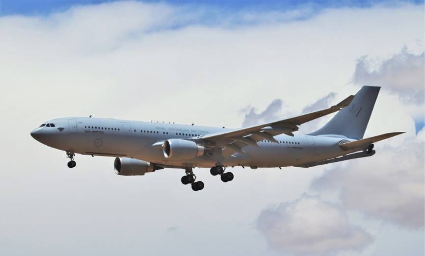 Desde la lejana Australia llegaba este Airbus A330 MRTT de la Real Fuerza Aérea de Australia.