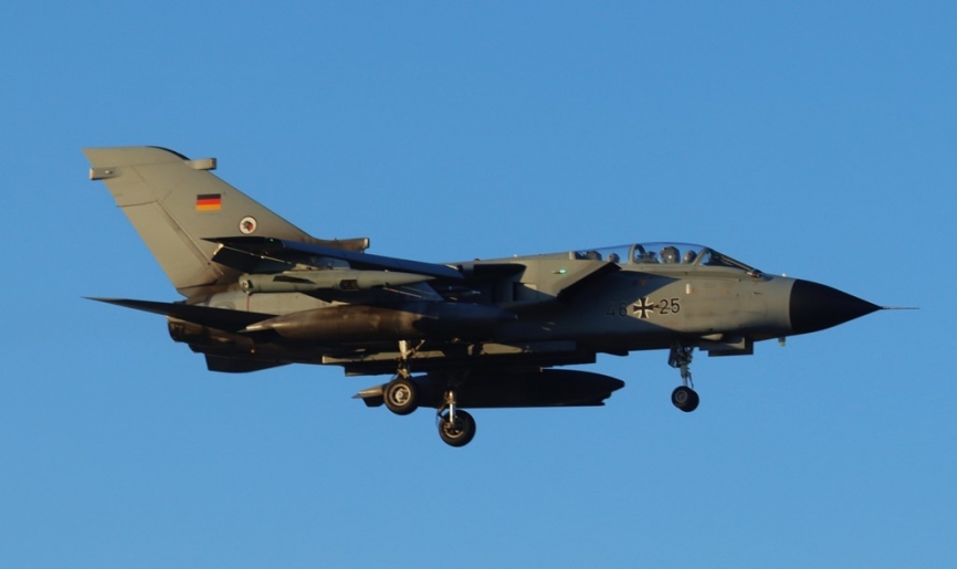 Uno de los “Tornado” ECR de la Luftwaffe, especializado en supresión de defensas antiaéreas.