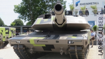 KF-51 Panther, la apuesta de Rheinmetall con un diseo innovador que tambin podra ser vlido para las futuras necesidades europeas (foto Octavio Dez Cmara). 