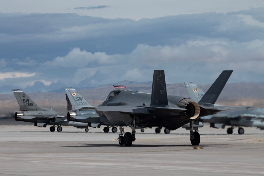 Los F-35I desempeñaron una brillante actuación en el Red Flag 2023-2. (Foto USAF)