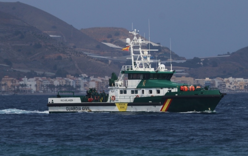 Otro de los medios del Servicio Marítimo que participaron en la parada naval fue el patrullero “Río Arlanza”. (Julio Maíz)