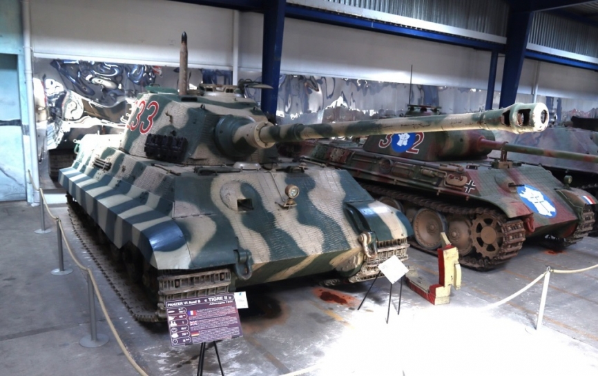 Una de las joyas del museo, es este Panzer VI “Tiger” II (que además tiene propulsión propia), el último carro de combate que llegó a las filas alemanas durante la Guerra.