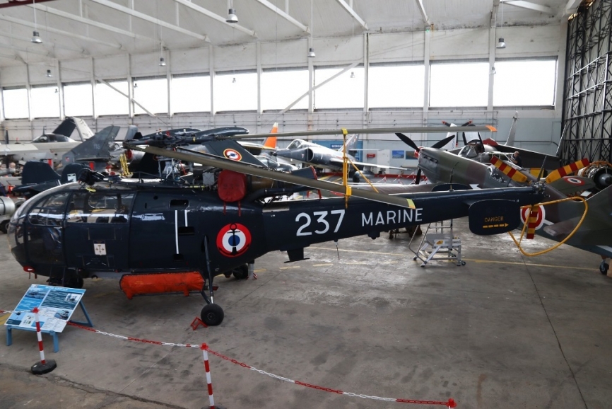 Una de las últimas incorporaciones al museo ha sido la de un helicóptero Alouette III, material que se dio de baja a finales de 2022.