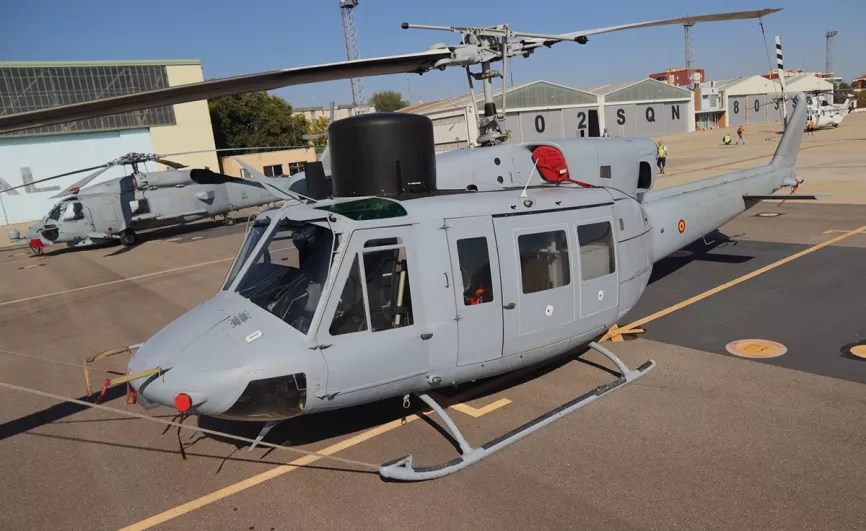 El Ejército del Aire y del Espacio aportó, entre otros, dos NH90 del 803 Escuadrón del Ala 48. Fotos: Julio Maíz