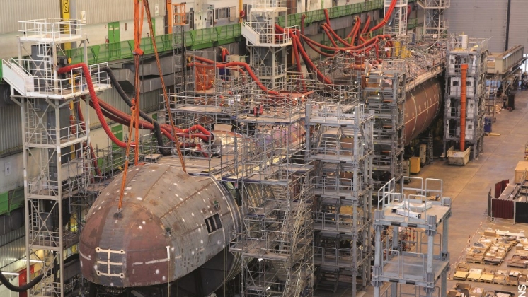 Construccin de un SSN Barracuda.